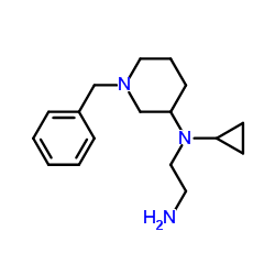 N-(1-Benzyl-3-piperidinyl)-N-cyclopropyl-1,2-ethanediamine结构式