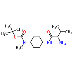 2-Methyl-2-propanyl methyl[4-(L-valylamino)cyclohexyl]carbamate Structure