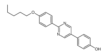 4-[2-(4-pentoxyphenyl)pyrimidin-5-yl]phenol Structure