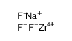 sodium pentafluorozirconate(1-) Structure