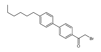 2-bromo-1-[4-(4-hexylphenyl)phenyl]ethanone Structure