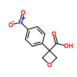 3-(4-Nitrophenyl)oxetane-3-carboxylic acid Structure