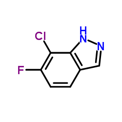 7-Chloro-6-fluoro-1H-indazole structure