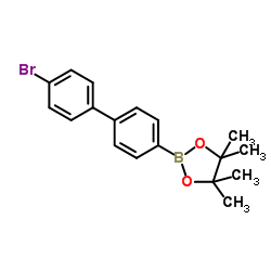 2-(4'-Bromo-4-biphenylyl)-4,4,5,5-tetramethyl-1,3,2-dioxaborolane Structure