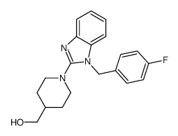 [1-[1-[(4-fluorophenyl)methyl]benzimidazol-2-yl]piperidin-4-yl]methanol Structure