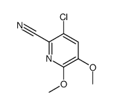 3-chloro-5,6-dimethoxypyridine-2-carbonitrile结构式