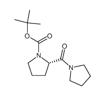 (S)-1-[N-(tert-butoxycarbonyl)prolyl]pyrrolidine结构式