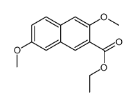 ethyl 3,7-dimethoxynaphthalene-2-carboxylate结构式