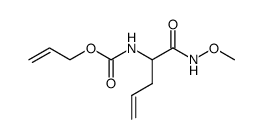 2-((Allyloxycarbonyl)amino)-N-methoxy-4-pentenamide结构式
