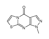 1-Methylpyrazolo(3,4-d)thiazolo(3,2-a)pyrimidin-4(1H)-one结构式