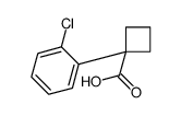 1-(2-chlorophenyl)cyclobutane-1-carboxylic acid structure