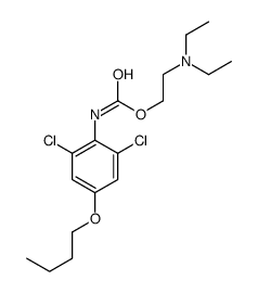 2-(diethylamino)ethyl N-(4-butoxy-2,6-dichlorophenyl)carbamate结构式