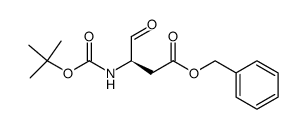 benzyl (R)-3-((tert-butoxycarbonyl)amino)-4-oxobutanoate结构式