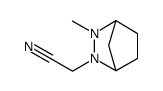 2,3-Diazabicyclo[2.2.1]heptane-2-acetonitrile,3-methyl-(9CI)结构式