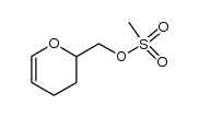 (3,4-dihydro-2H-pyran-2-yl)methyl methanesulfonate结构式