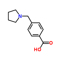 4-(1-Pyrrolidinylmethyl)benzoic acid Structure