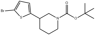 2-溴-5-(N-Boc-哌啶-3-基)噻吩结构式