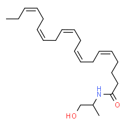 Eicosapentaenoyl 1-propanol-2-amide(solution) structure