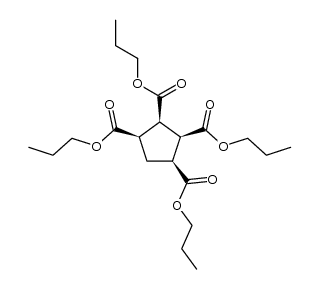 all-cis-tetra(n-propyl) cyclopentanetetracarboxylate Structure