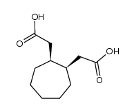 cis-1.2-bis-carboxymethyl-cycloheptane结构式