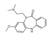 10,11-Dihydro-10-[2-(dimethylamino)ethyl]-8-methoxy-5H-dibenzo[b,e][1,4]diazepin-11-one结构式