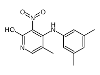 4-(3,5-dimethylanilino)-5-methyl-3-nitro-1H-pyridin-2-one结构式