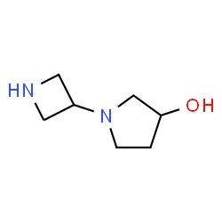 1-(3-Azetidinyl)-3-pyrrolidinol结构式