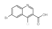 6-Bromo-4-chloroquinoline-3-carboxylic acid structure