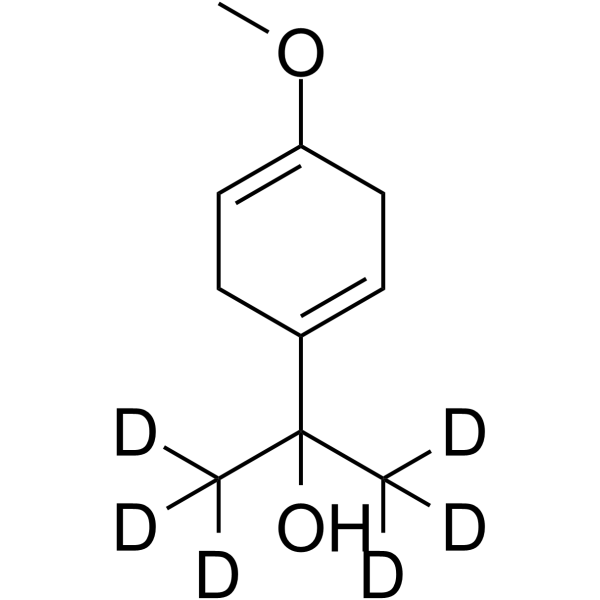 4-Methoxy-α,α-dimethyl-1,4-cyclohexadiene-1-methanol-d6结构式