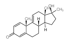 (8S,10S,13S,14S,17S)-17-hydroxy-10,13,17-trimethyl-7,8,12,14,15,16-hexahydro-6H-cyclopenta[a]phenanthren-3-one结构式