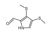 3,4-bis(methylsulfanyl)-1H-pyrrole-2-carbaldehyde结构式