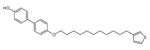 4-[4-(11-thiophen-3-ylundecoxy)phenyl]phenol结构式