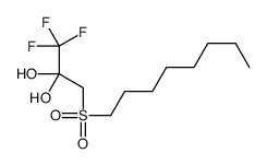 1,1,1-trifluoro-3-octylsulfonylpropane-2,2-diol结构式