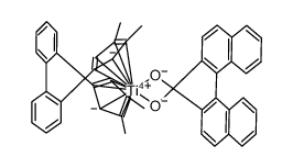 (R)-BIPHENYL-(3,4-DIMETHYL-1-CYCLOPENTADIENYL)-TITANIUM(IV)-(R)-1,1'-BINAPHTHYL-2 Structure