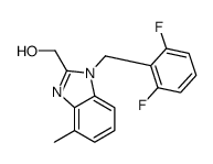 (1-((2,6-Difluorophenyl)methyl)-4-methylbenzimidazol-2-yl)methan-1-ol picture