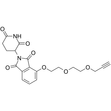 Thalidomide-O-PEG2-propargyl structure