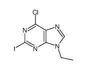 6-chloro-9-ethyl-2-iodo-9H-purine Structure