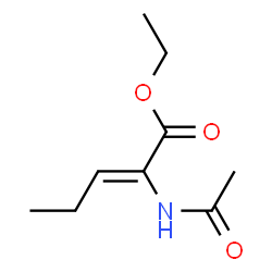 2-Pentenoic acid,2-(acetylamino)-,ethyl ester Structure