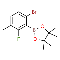 6-Bromo-2-fluoro-3-methylphenylboronic acid pinacol ester结构式