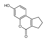 7-Hydroxy-2,3-dihydro-1H-cyclopenta[c]chromen-4-one Structure
