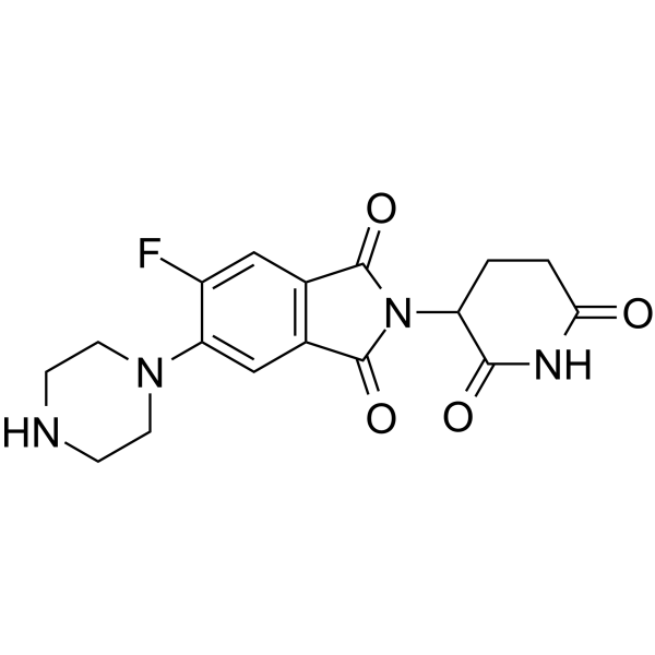 Thalidomide-Piperazine 5-fluoride结构式