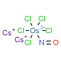 dicesium pentachloronitrosylosmate(2-)结构式