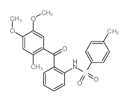 Benzenesulfonamide,N-[2-(4,5-dimethoxy-2-methylbenzoyl)phenyl]-4-methyl- Structure