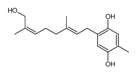 8-(2,5-dihydroxy-4-methyl-phenyl)-2,6-dimethyl-octa-2c,6t-dien-1-ol Structure