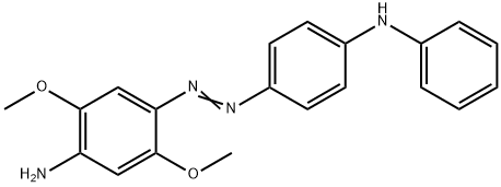 2,5-Dimethoxy-4-amino-4'-anilinoazobenzene structure