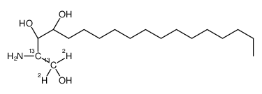 (2S,3R,4R)-2-amino-1,1-dideuteriooctadecane-1,3,4-triol结构式