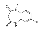 7-chloro-1-methyl-1,5-dihydro-benzo[b][1,4]diazepine-2,4-dione结构式