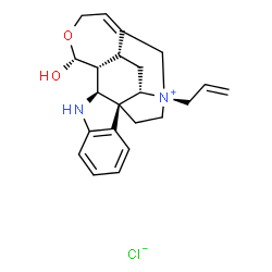 4-allyl-19,20-didehydro-17,18-epoxy-17(R)-hydroxycuranium chloride结构式