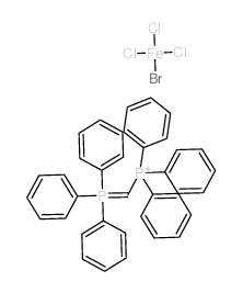 bromo-trichloro-iron; triphenyl-(triphenylphosphoranylidenemethyl)phosphanium Structure