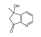 5-hydroxy-5-methyl-6H-cyclopenta[b]pyridin-7-one结构式